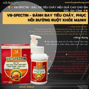 VB SPECTIN PRO 100ml - Oral - Tiêu chảy, phân vàng nhớt, phân trắng, phân xám