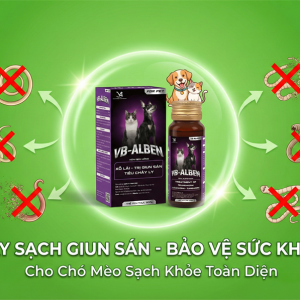 VB ALBEN FOR PET 30ml - Uống tẩy giun, sán cho chó mèo