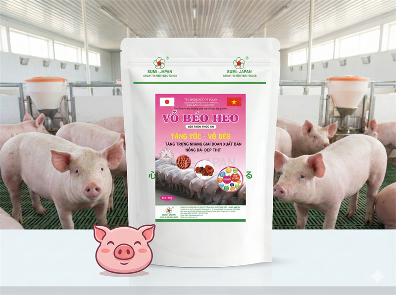 SUMI VỖ BÉO HEO - TĂNG TỐC, CHỐNG CÒI - 1 Kg (5IN1)