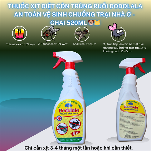 DODOLALA - Siêu diệt ruồi - 520ml