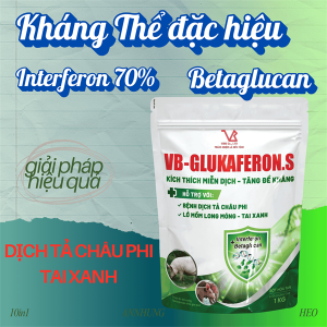 Alternative view of VB GLUKAFERON.S (Heo) 1kg - kháng thể Virus Interferon >70% - Dành cho Heo