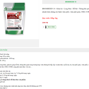 Alternative view of GOOVET BROMHEXIN 10 - 1kg