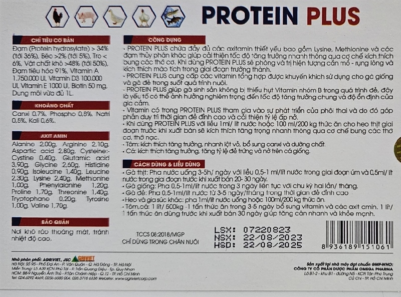 AGRI PROTEIN 2 LÍT/CAN - Ảnh 4