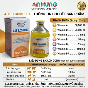 Alternative view of NAVETCO ADE BCOMPLEX 100ML - Chai