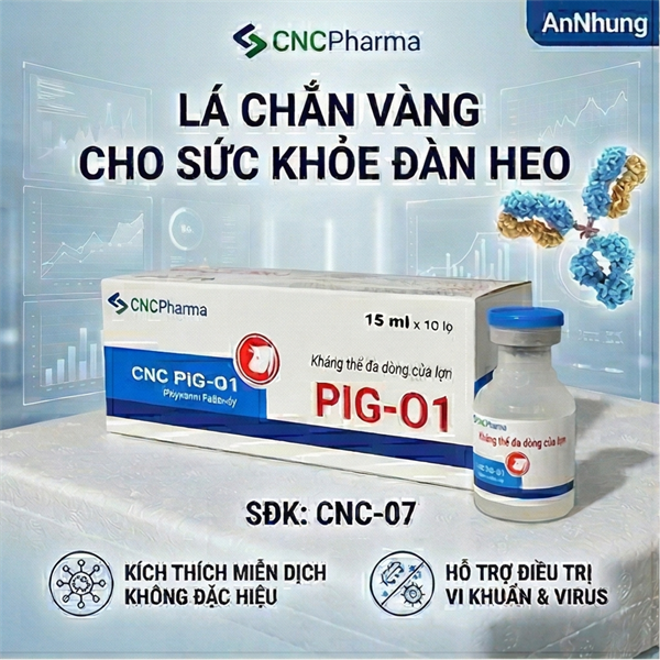 Kháng thể đa dòng Gamma globulin - CNC PIG 01 - 15ml - Lọ - Ảnh 4