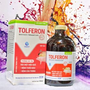 VIAVET TOLFERON - Sắt cầu trùng - 100ml - Lọ
