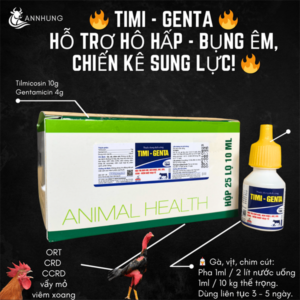 Alternative view of Sagophar Timi Genta 10ml - Khò khè, hen khẹc, CRD, ORT, - Hộp 25 lọ