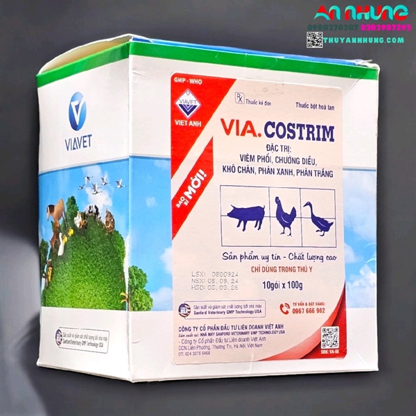 VIAVET Costrim 100gr - Hộp 10 gói