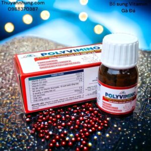 Alternative view of KPL POLYVIMINO - cao cấp cho Gà đá - 18 loại acid amin, 10 loại vitamin B, 8 loại Organic - Hũ 60 Viên