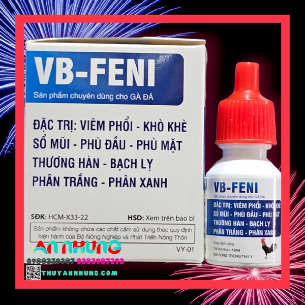 VB Feni 10ml - Flo Viêm phổi, khò khè, sổ mũi, phù đầu, phù mặt, thương hàn, phân xanh, phân trắng - Hộp 10 lọ - Ảnh 3