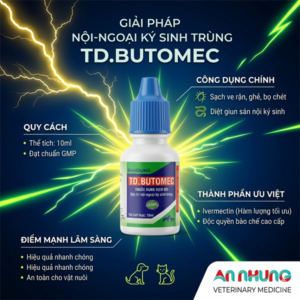 ND Butomec (nhỏ sống lưng) 10ml - Hộp 15 lọ