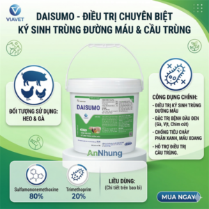 VIA DAISUMO 100gr - Đầu đen, ký sinh trùng đường máu - Gói 100gr