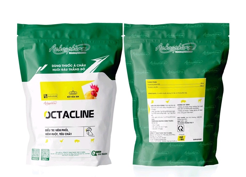 Á CHÂU - OCTACLINE ( Oxytetracylin 80%) - 1kg - Gói 10 in 1 - Ảnh 2