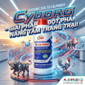 ECO NAM DŨNG - TD CALPHOVIT 1 lít - Calci Phospho D3 B12 - chai