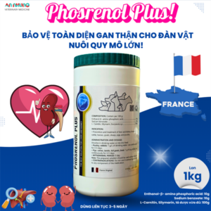 AGRI PHOSRENOL PLUS - giải độc gan thận lách 1kg - lon/ 1kg