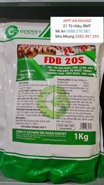 GOOVET FDB 20S - Flo 10% Doxy 10% - 1kg - Gói 10in1 - Ảnh 4