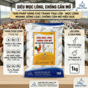Like Siêu Mọc Lông, Chống Cắn Mổ 1 kg - Gói 10in1