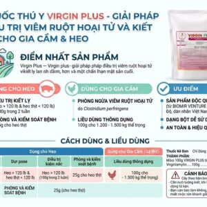 Alternative view of CV VIRGIN PLUS - viêm ruột hoại tử gia cầm 1KG - Gói 1kg