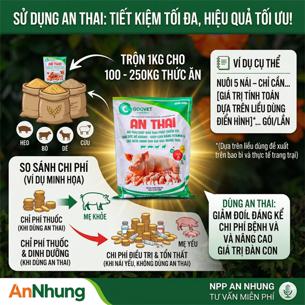GOOVET AN THAI 1kg - Thùng 15 gói - Ảnh 4