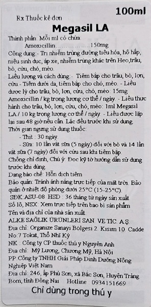 ALKE MEGASIL LA 100ml - Thổ Nhĩ Kỳ - Lọ - Ảnh 3