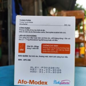 Alternative view of Á Châu Afo Modex 68mg ( 10-25kg) - Hộp 4 viên