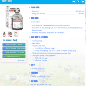 Alternative view of NAVET XINIL 50ml - Sán lá gan - Lọ