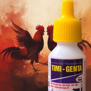Sagophar Timi Genta 10ml - Khò khè, hen khẹc, CRD, ORT, - Hộp 25 lọ