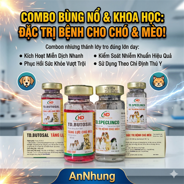 ND Cặp Kháng Sinh Chó Mèo Cao Cấp 10ml - Cặp