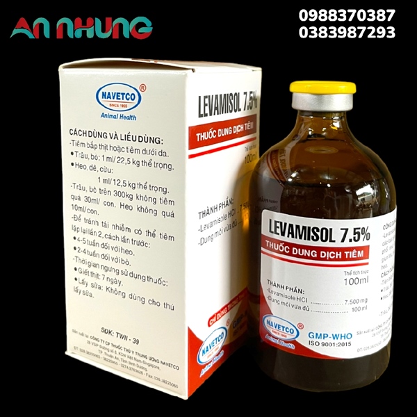 NAVETCO LEVAMISOLE 7,5% 100ml - lọ - Ảnh 4