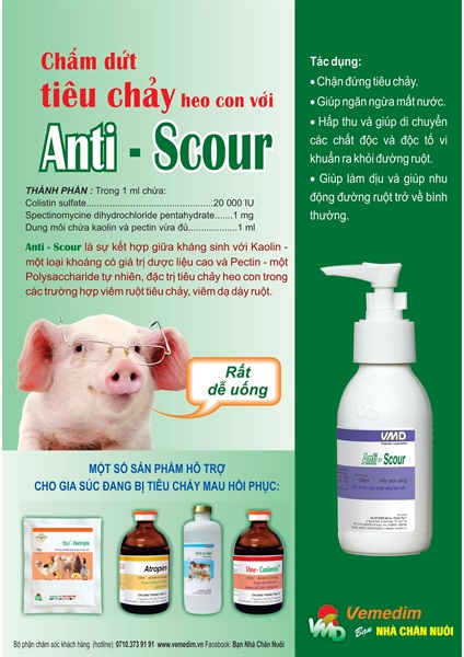 VMD Anti Scour 60ml Oral (Spectinomycine + Colistin) - chai 60ml - Ảnh 4
