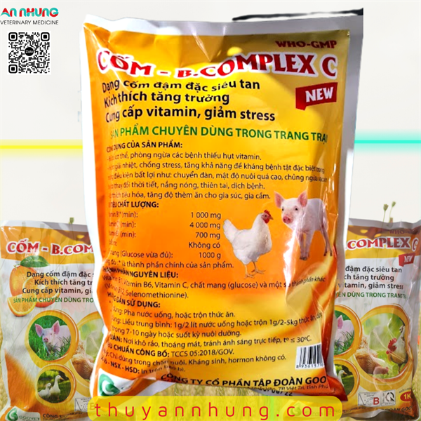 GOOVET CỐM BCOMPLEX C 1kg - Thùng 12kg - Ảnh 4