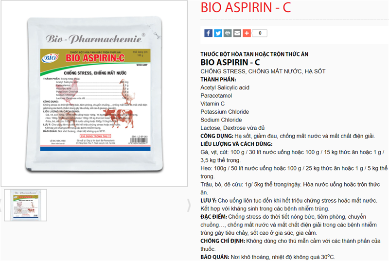 BIO ASPIRIN C - Gói 1kg - Ảnh 3