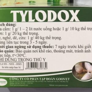 Alternative view of Goovet Tylo Dox 10gr - CRD, Myco, COryza, Thương Hàn, Khẹc vịt, sưng phù đầu - Hộp 50 gói