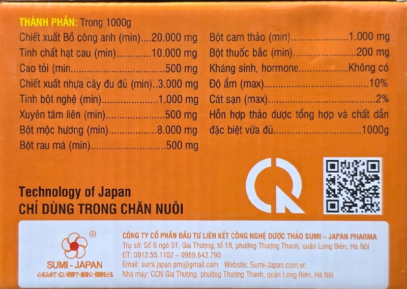 SUMI Stop tẩy giun sán thảo dược 10gr - Hộp 50 gói - Ảnh 3