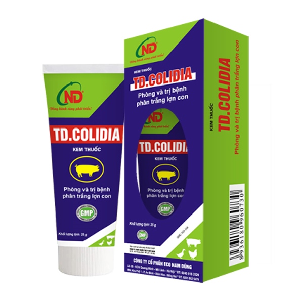 ND Colidia 25gr - quẹt lưỡi trị tiêu chảy heo con - Neomycin Colistin - Tuýp - Ảnh 2