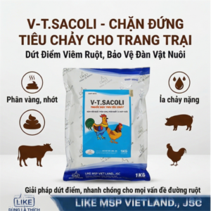 LIKE T.SACOLI (đặc trị tiêu chảy) - Gói 1kg 10in1