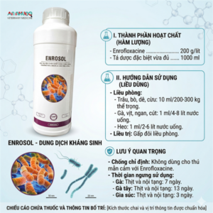 AGRIVIET ENRO SOL 20% - 1 Lít - Lít