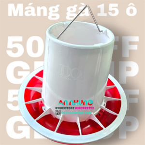 Máng 15 ô DQ- 5kg (Trắng Đỏ) - Cái