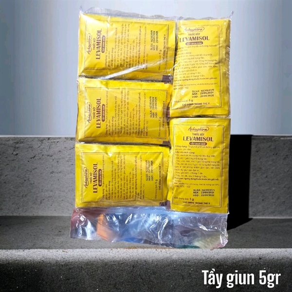 Á Châu Levamisol 5gr - Tẩy Giun - gói - Ảnh 3