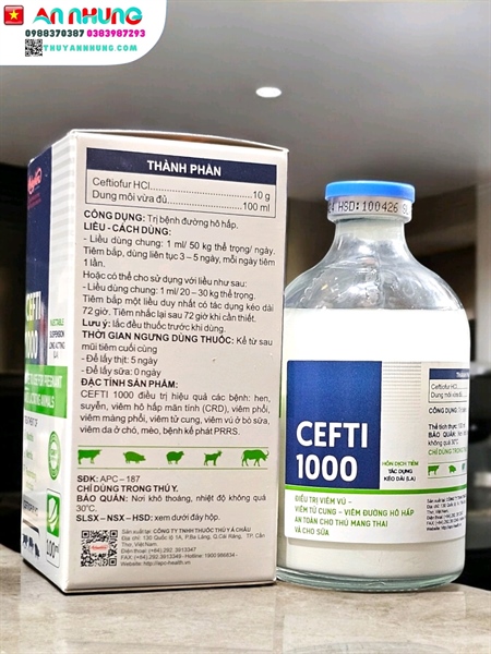 Á CHÂU CEFTI 1000 - Lọ 100ml - Ảnh 4