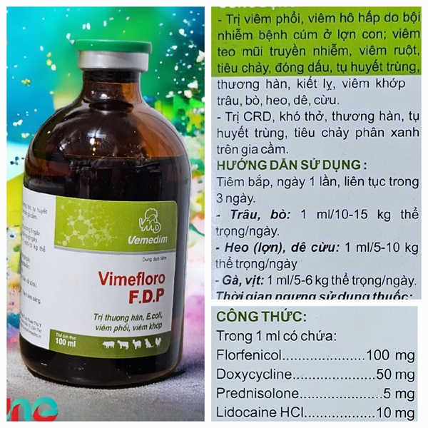 VIMEFLORO FDP (Flor Doxy) - Lọ 100ml - Ảnh 2