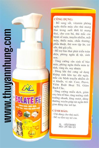 KPL FOLATE FE 50ml - bổ sung sắt cho chó, mèo - Lọ - Ảnh 5