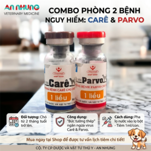 Vaccine Hanvet -2 bệnh - Care Parvo 1 liều - Cặp