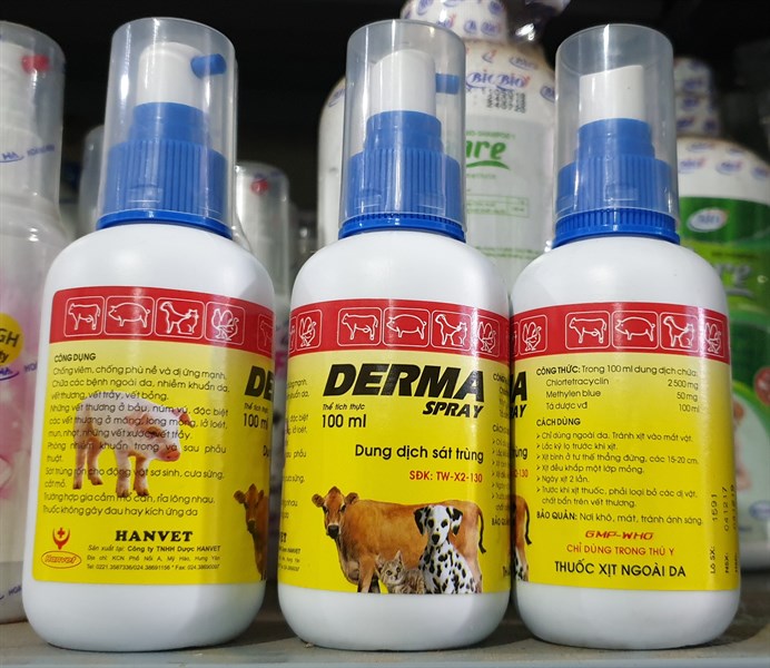 Hanvet Derma Spray 100ml - Thùng 60 lọ - Ảnh 2