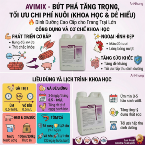 AGRI AVIMIX 1 lít - Amino, Acid Amin, - Can