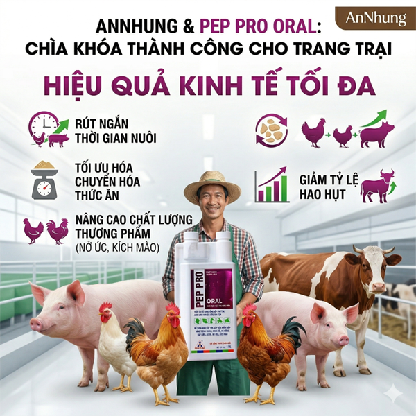 SAGOPHAR PEP PRO 1 Lít Oral - Protein, Đạm, Acid Amin, Tăng trọng giai đoạn cuối - Chai - Ảnh 5