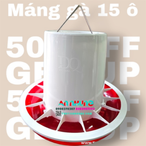 Alternative view of Máng 15 ô DQ- 5kg (Trắng Đỏ) - Cái
