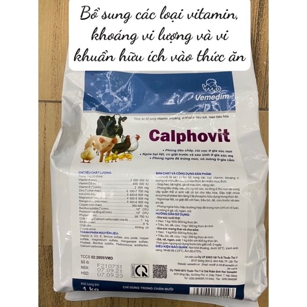 VMD CALPHOVIT 1kg - Thùng 10kg - Ảnh 2