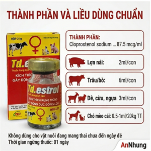 ND ESTROL 6ml - Cloprostenol - Hộp 2 lọ