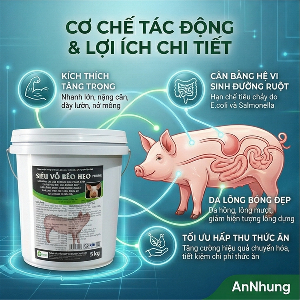 GOOVET SIÊU VỖ BÉO HEO (SIÊU TAN) 5kg/xô - Xô - Ảnh 5